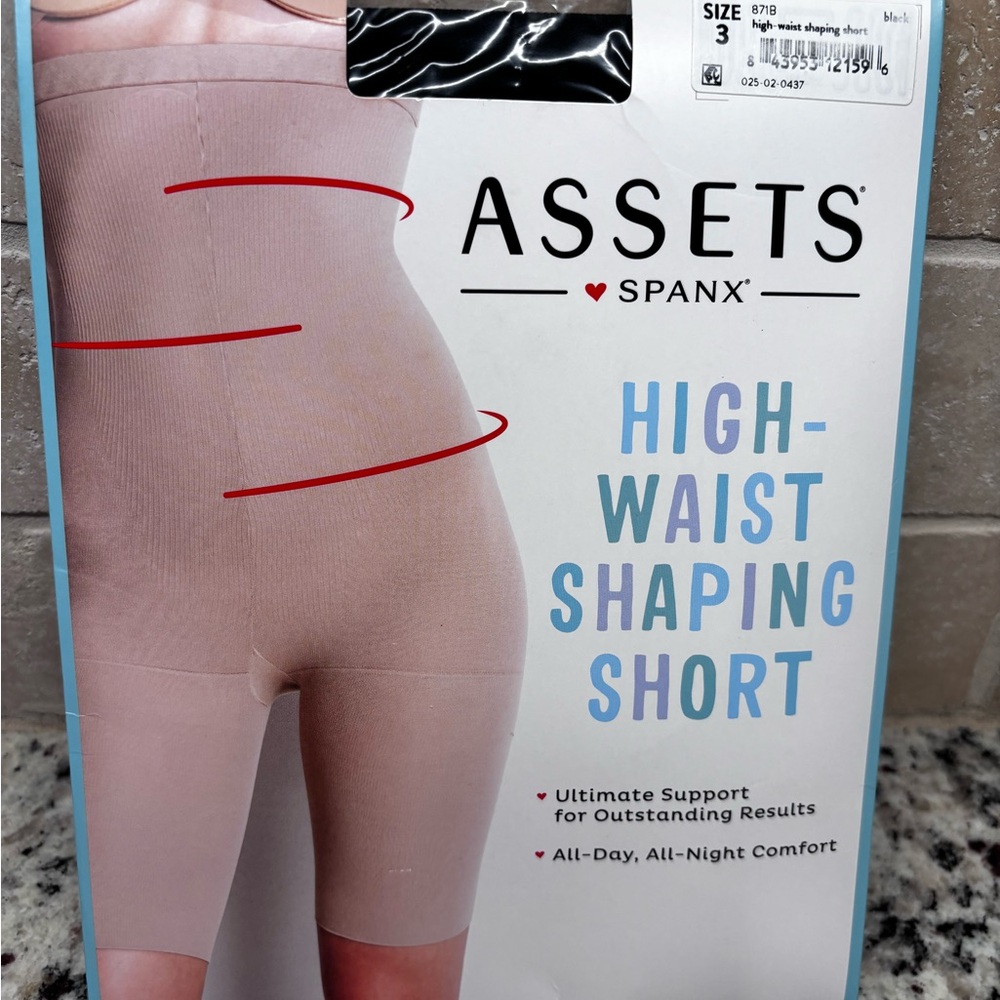SPANX Black High-Waist Shaping Short